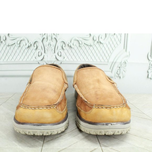 LL Bean All Week Brown Leather Slip On Moccasin Slipper Shoes Size 11 - Picture 4 of 9